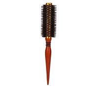 Professional Curling Hair BrushStyling Hairbrush for Salon Wood Handle Non-skid Massage Scalp Hairdressing Tools (#12)