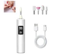 Professional Electric Nail Polisher,Rechargeable Manicure Pedicure Kit，2 | 35000 RPM,with Led Display,with 4 Bits,Thick Toenail Trimmer & Grooming Tool, for Home,Salon & Travel