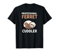 Professional Ferret Cuddler Cute Sleeping Ferret Pet Camiseta