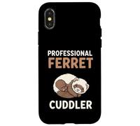 Professional Ferret Cuddler Cute Sleeping Ferret Pet Carcasa para iPhone X/XS