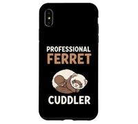 Professional Ferret Cuddler Cute Sleeping Ferret Pet Carcasa para iPhone XS MAX