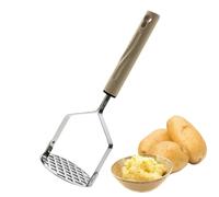 Professional Food Masher Utensil - Manual Fruit and Vegetable, Smasher Stainless Steel Frame with Comfortable Grip for Easy Mashing Kitchen Tool for Potatoes Fruits Vegetables Home