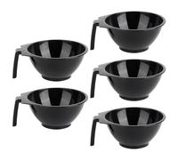 Professional Hair Color Tool, Stackable Reusable Bowls, 5.98x2.36 inches, 5-Piece Tint Coloring Kit, Salon Dyeing Accessories, Hair Dye Mixing Bowl Set for Home Beauty Haircare