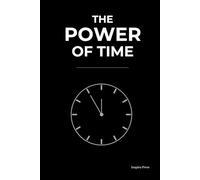 Professional Hardcover Daily Planner THE POWER OF TIME: | Goal Setting, Productivity & Habit Tracker | Time Management Notebook with To-Do List, ... Log | 6x9 Inches 80 Pages Black Hardcover