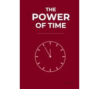 Professional Hardcover Daily Planner THE POWER OF TIME: | Goal Setting, Productivity & Habit Tracker | Time Management Notebook with To-Do List, ... Log | 6x9 Inches 80 Pages Red Hardcover