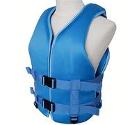 Professional Kayak Vest for Adult Men and Women, High Buoyancy Adjustable Vest with Zipper, Quick-Drying Neoprene Material for Kayaking, Surfing, Sailing, Paddle Boarding, Boating(Blue,S)