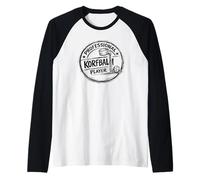 Professional Korfball Player Regalo Divertido del Equipo de Camiseta Manga Raglan