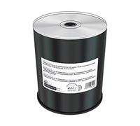 Professional Line CD-R 700 MB|80 min 52 Veces Velocidad de Escritura, imprimible en Toda la Superficie (Impresora de inyección de Tinta), Plata Totalmente Metalizada, 100 cakebox