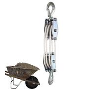 Professional Manual Pulley Hoist, High Load Ratchet Puller, Efficient with Multi Sheave Drive, Reinforced Steel Hooks, Utility Lifting Tool with Modern Style, Recovery Gear for Farm and Construction