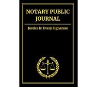 Professional Notary Public Journal: Hardcover Record Book for Notarial Acts | Durable Casebound Edition, 108 Pages, 210 Entries, Standard 6 × 9 in