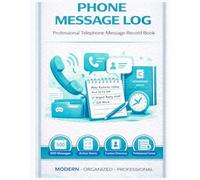 Professional Office Phone Message Log: 500 Forms to Stop Missing Leads & Forgotten Calls | The Ultimate Receptionist Desk Organizer with Caller ID, Urgent Message Alerts, and Follow-Up Status Tracking