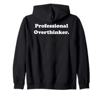 Professional Overthinker Statement Funny Saying Sudadera con Capucha