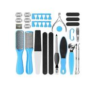 Professional Pedicure Kit, 26 in 1 Stainless Steel Foot Care Tools with Foot File and Callus Remover for Men Women Travel