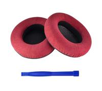 Professional Protein Leather Replacement Ear Pad For Headphones Headsets Cups Sponge Pads(Red)