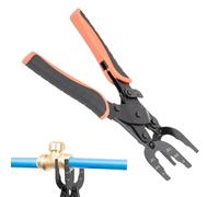 Professional Removal Tool, Seamless Pipe Disconnector, Locking with Quick Release, Versatile Metal Hardware Extraction Clamp, Compact Pliers with Durable Pivot, Mechanical Gear for HVAC Maintenance
