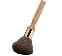 Professional Salon Barber Hairdressing Neck Duster Brush High Quality Lint Free Bristles For Hair Sweeping At Home Or Barber Shop Solid Wood Handle Fiber Wool Bristles 23cm (Color madera)