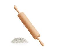 Professional Solid Beech Wood Rolling Pin, Beech Wood Rolling Pin, Perfect Pastry Accessory for Fondant, Pizza, Cake and Dough