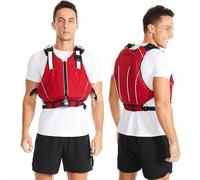 Professional Swimming Vest for Adults Men Women, Adjustable High Buoyancy Fishing Safety Swim Vest for Boating Kayaking Swimming Surfing Snorkeling Paddle Boarding Water Sports(Red,L)