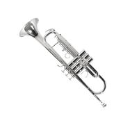 Professional Trumpet Trompeta profesional en si bemol | Tono rico y claro, apariencia elegante y duradera.(Nickel Plated)