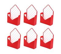 Professional Valentines Day Box, 6-Piece Large Capacity Organizer for Kids Wedding Holiday Celebration Festival Flowers Bouquet Snacks Cards