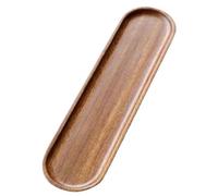 Professional Walnuť Sushi & Tray - 16-Inch Narrow Long Ŵood Serving Platter | Modern Appetizer Tray for Entertaining - Natural Walnut Wood Decorative Bowl for Table Decor