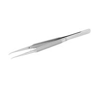 Professional Welding Repair Tweezers Fine Tip Stainless Steel Non Slip Tweezers for Electronic Mainboard Maintenance PCB Welding and Phone Repair (Bent Head)