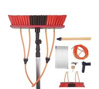 Professional Window Cleaning Kit - Extendable Pole & Brush for Conservatory Roofs Solar Panel Cleaning Streak-Free Shine Durable Cleaning Tools for Home & Business