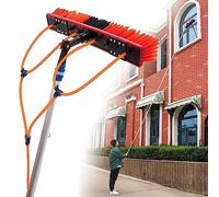 Professional Window Cleaning Kit with Extendable Pole Conservatory Roof Brush & Solar Panel Cleaner - Perfect for Streak-Free Shine & Hard-to-Reach Areas