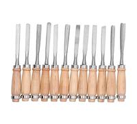 Professional Wood Carving Chisel Set, 12pcs Wood Woodworking Chisels Set with Roll Up Bags for Carpenter