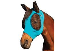 Professional's Choice Máscara de Mosca de mazorca de Ajuste cómodo, patrón Azul pacífico, máxima protección y Comodidad para tu Caballo