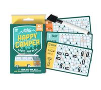 Professor Puzzle Happy Camper Logic Puzzles | Divertido y desafiante Juego de acertijo Cerebral para Adultos y niños | Juego de Entrenamiento Cerebral para Acampar fácil de Viajar | Mejora el