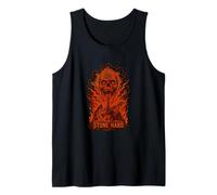 Profeta Cráneo de Lava en erupción de un volcán lleno de muerte Camiseta sin Mangas