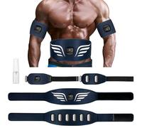 Profey Electroestimulador Abdominal, 10 Modos Y 30 Intensidades Electroestimulador Muscular, EMS Abdominales Electroestimulacion para Abdominales Brazos Piernas, Electrodos de Aluminio
