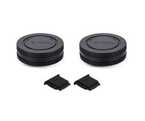 PROfezzion 2 Montura E Tapa Cuerpo Cámara + Tapa Trasera Lente Objetivo para Sony A6700 A6600 A6500 A6400 A6300 A6100 A6000 ZV-E10 ZV-E1 A7 A7II A7III A7IV A7V A7R A7R II III IV V A7C A7S A9 A1 y más