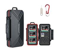 PROfezzion 36 Ranuras Estuche Funda Tarjetas de Memoria Resistente al Agua para Tarjeta CF, Cfast, CompactFlash, SD, SDHC, SDXC, Micro SD, microSD, microSDHC, microSDXC, TF