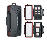 PROfezzion 48 Ranuras Estuche Funda Tarjetas de Memoria Resistente al Agua para Tarjeta CFexpress Tipo B, XQD, CF, Cfast, CompactFlash, CF Express Tipo B, SD & MicroSD (no para Cfexpress Tipo A)