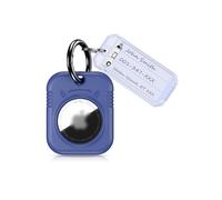 PROfezzion AirTag - Llavero con llavero y etiqueta para llave, elegante funda rígida y segura para AirTag para Apple AirTags GPS Tracker, color azul