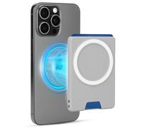 PROfezzion Cartera Magnética Doble Cara, Portatarjetas Antideslizante 2 Tarjetas - Compatible MagSafe iPhone 16/15/14/13/12 Pro MAX Plus y Fundas MagSafe (0.3") - Gris