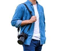 PROfezzion Correa de el Cuello Hombro con Hebilla de Liberación Rápida Metálica para DSLR Cámara Canon 5D Mark IV III 6D 7D Mark II 90D 80D 70D 850D 800D Nikon D850 D810 D800 780D D750 D7500 y más