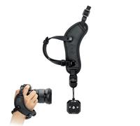 PROfezzion Correa de mano de microfibra Deluxe para cámaras de seguridad, correa acolchada y segura para muñeca para cámaras DSLR y sin espejo Canon, Nikon, Sony, Fujifilm y Olympus