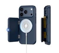 PROfezzion Funda Tipo Cartera para iPhone 17 Pro con 3 Tarjetas MagSafe, imanes de Triple Cara, Bloqueo RFID, Carga inalámbrica, Soporte, protección contra caídas, Protector magnético Resistente