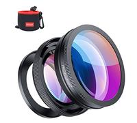 PROfezzion Gran Angular 10x Macro 2 en 1 Add-on OSS Vlog Lente de cámara para Sony ZV-1F ZV-1 ZV-E10 ZV1 RX100 VII Vi V A6400 A6300 A6100 A6000 para Canon G7X Mark II G7X Mark III G5X Mark II
