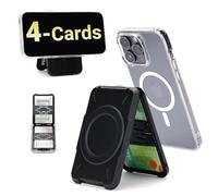 PROfezzion para Cartera Magsafe Doble Cara, Tarjetero Cartera Magnetica para 4 Tarjetas con Bloqueo RFID Compatible con iPhone 17 16 15 14 13 12 Pro MAX y Todos los Teléfonos Móviles