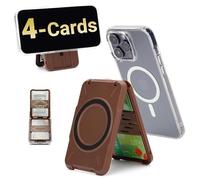 PROfezzion para Cartera Magsafe Doble Cara, Tarjetero Cartera Magnetica para 4 Tarjetas con Bloqueo RFID Compatible con iPhone 17 16 15 14 13 12 Pro MAX y Todos los Teléfonos Móviles
