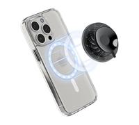 PROfezzion Soporte de Teléfono con Ventosa magnético para Espejo Azulejos de Vidrio Baño, No Superficie Áspera, Ventosa de Sílice para iPhone 16 Plus 16 Pro Max & 15 14 13 12,Maquillaje Selfie (Negro)