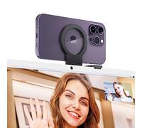 PROfezzion Soporte Magnético de MagSafe para Usar la Cámara de Continuidad, Compatible con iPhone 17 16 15 14 13 12 Pro Max para iMac 2017 y Posteriores, iMac Pro 2017, Studio Display, Pro Display XDR