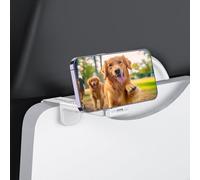 PROfezzion Soporte Magnético para Teléfono de Viaje, 360° Giratorio para iPhone 16 16 Plus 16 Pro MAX 15 14 13 12 y No mag-Safe, se Aplica a Aviones Tren Gimnasios Escritorio Cocina, Plegable (White)