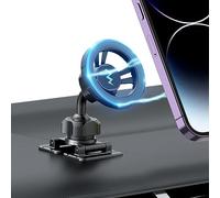 PROfezzion Soporte Metálico Movil Coche para Magsafe, Soporte Magnetico para Salpicadero de Coche Compatible con iPhone 17 16 15 14 13 12 Pro MAX y Todos los Teléfonos