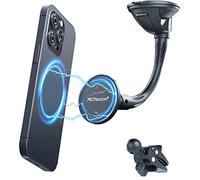 PROfezzion Soporte Movil Coche para Magsafe, Soporte Magnetico de Ventosa para Parabrisas, Salpicadero, Ventilación de Coche Compatible con iPhone 17 16 15 14 13 12 Pro MAX y Todos los Teléfonos