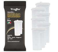 Proffee Itras | 6x Filtro de agua compatible con Siemens EQ series, Bosch serie 2 y 8, Gaggenau serie 200 y 400 cafetera automática, máquina de café - reemplaza Brita Intenza cartucho | MADE IN ITALY